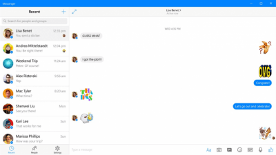 Screenshot of the application Facebook Messenger - #2