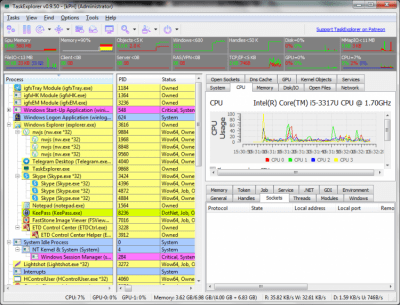 Screenshot of the application TaskExplorer - #4