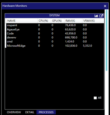 Screenshot of the application AgaueEye - #5