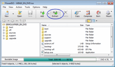 Screenshot of the application PowerISO - #4