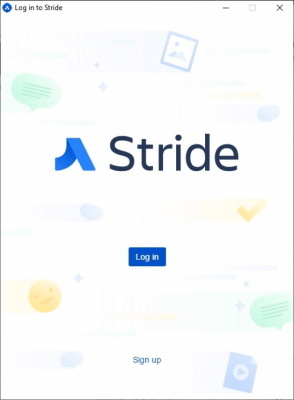 Screenshot of the application Stride - #1