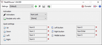 Screenshot of the application NeatMouse - #1
