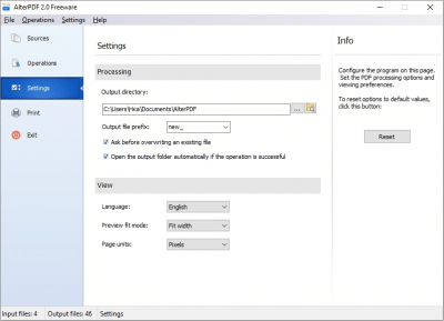 Screenshot of the application AlterPDF - #3