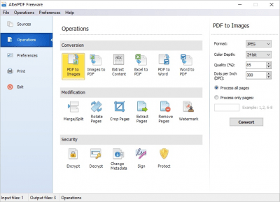 Screenshot of the application AlterPDF - #5