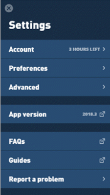Screenshot of the application Mullvad VPN - #5