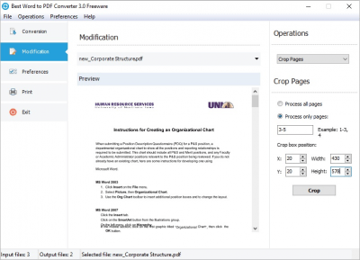 Screenshot of the application Best Word to PDF Converter - #4