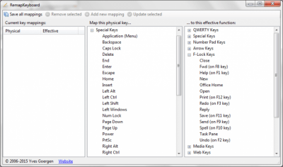 Screenshot of the application RemapKeyboard - #3