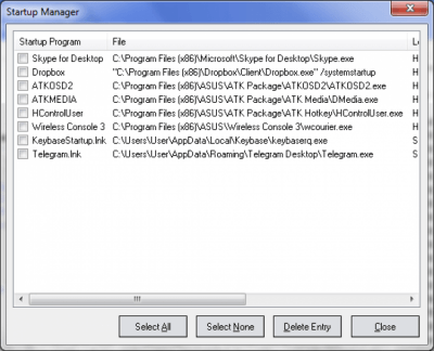 Screenshot of the application Eusing Free Registry Cleaner - #2