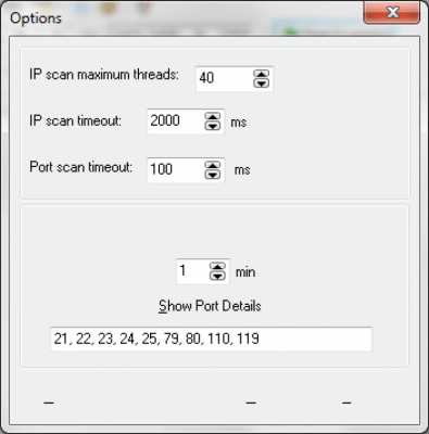 Screenshot of the application Free IP Scanner - #3