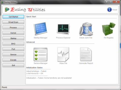 Screenshot of the application Eusing Utilities - #1