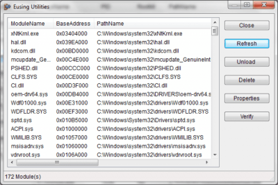 Screenshot of the application Eusing Utilities - #3