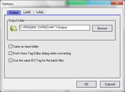 Screenshot of the application Free WMA MP3 Converter - #2