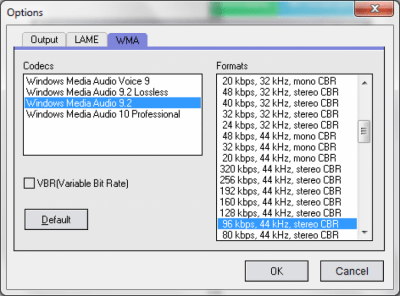 Screenshot of the application Free WMA MP3 Converter - #4