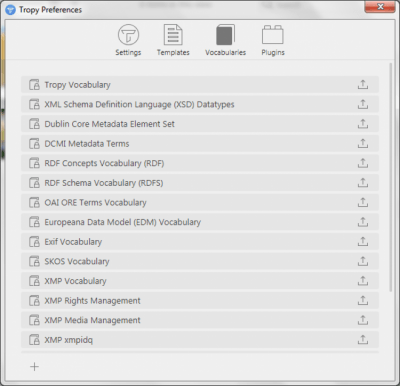 Screenshot of the application Tropy - #4