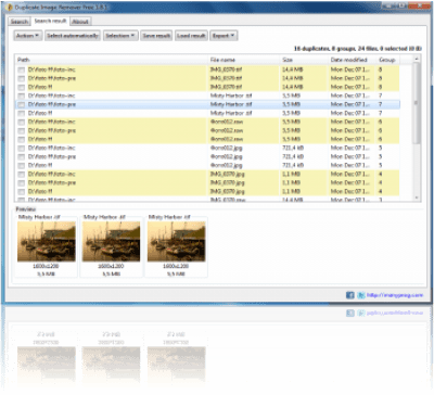 Screenshot of the application Duplicate Image Remover Free - #3