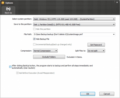 Screenshot of the application Isoo Backup - #3
