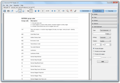 Screenshot of the application Advanced PDF Reader - #3