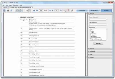 Screenshot of the application Advanced PDF Reader - #4