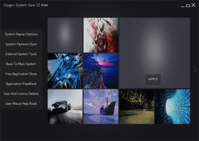 Screenshot of the application Oxygen System Care - #4