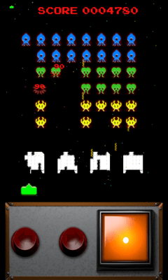 Screenshot of the application Classic Space Invaders - #7