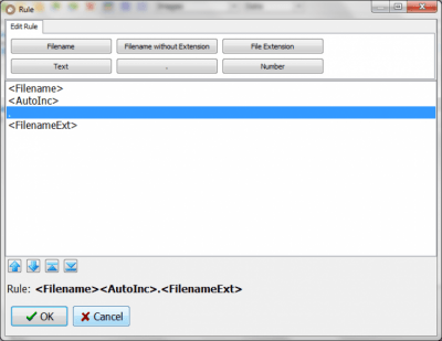 Screenshot of the application Rename Multiple Files - #2