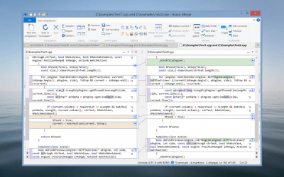Screenshot of the application Araxis Merge - #3