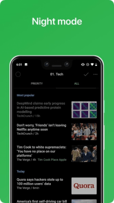 Screenshot of the application Feedly - Smarter News Reader - #5