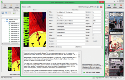 Screenshot of the application Comic Seer - #4