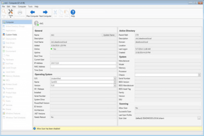 Screenshot of the application PDQ Inventory - #1