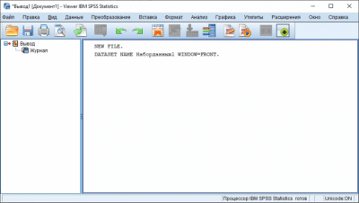 Screenshot of the application IBM SPSS Statistics - #2