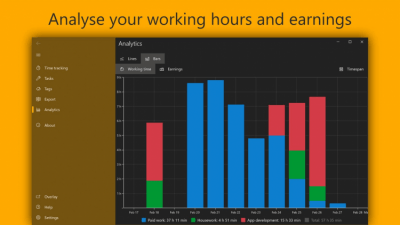 Screenshot of the application WorkingHours - #4