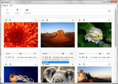 Screenshot of the application Imagine - #3