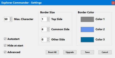 Screenshot of the application Explorer Commander - #1