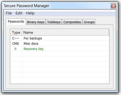Screenshot of the application Kryptelite - #3