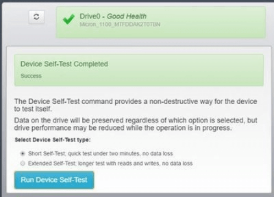 Screenshot of the application Crucial Storage Executive - #4