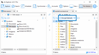 Screenshot of the application Air Explorer - #3