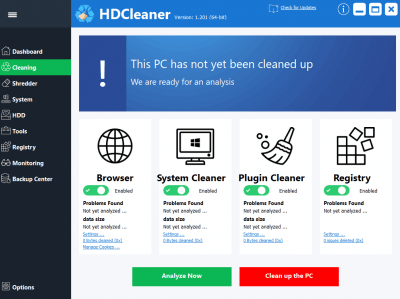 Screenshot of the application HDCleaner - #3