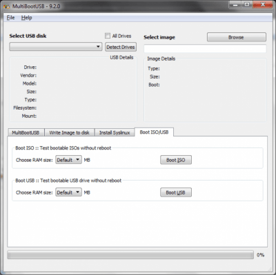 Screenshot of the application MultiBootUSB - #3