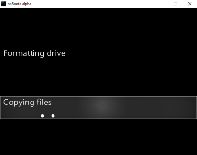 Screenshot of the application naBoota - #3