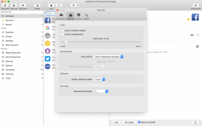 Screenshot of the application SafeInCloud - Password Manager - #3