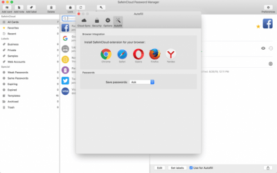 Screenshot of the application SafeInCloud - Password Manager - #5
