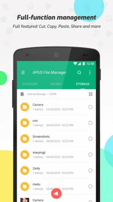 Screenshot of the application APUS File Manager - #4
