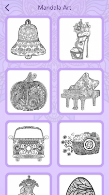 Screenshot of the application Mandala Coloring Book - #7
