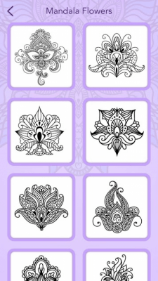 Screenshot of the application Mandala Coloring Book - #8