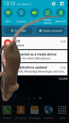 Screenshot of the application Mouse on screen Scary Joke - #3