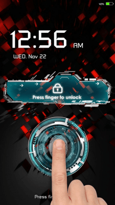 Screenshot of the application Fingerprint Lock Screen Simulated - #7