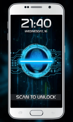 Screenshot of the application Fingerprint Lock Prank - #1