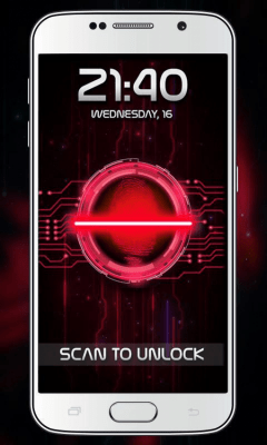 Screenshot of the application Fingerprint Lock Prank - #3