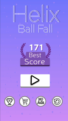 Screenshot of the application Helix Ball Fall - #1