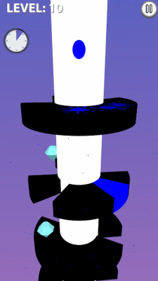 Screenshot of the application Helix Ball Fall - #7